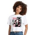 thumbnail image 1 of Cruella Rebel Collage - Juniors Cropped Cotton Blend T-Shirt, 1 of 4