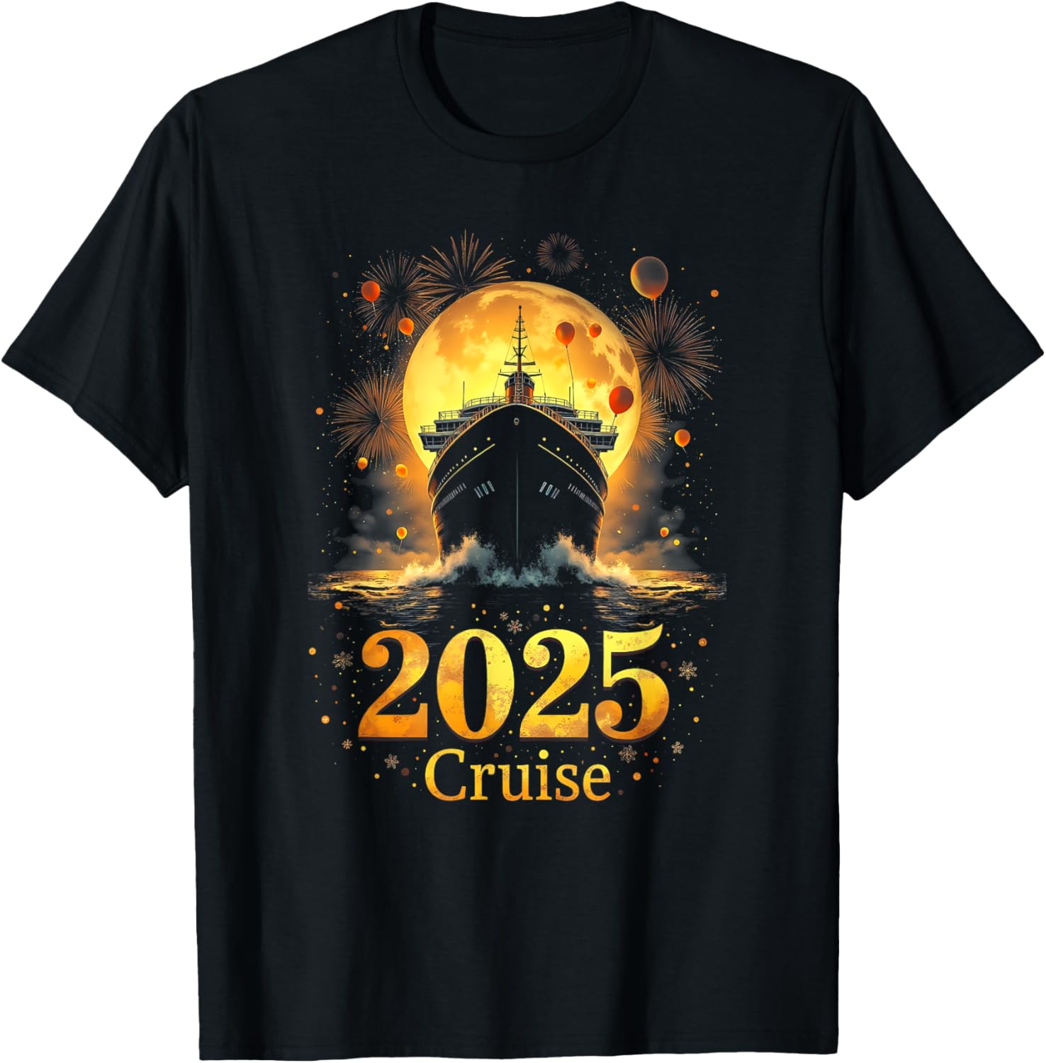 Cruise 2025 New Year Crusin Crew 2025 Funny New Year Eve TShirt
