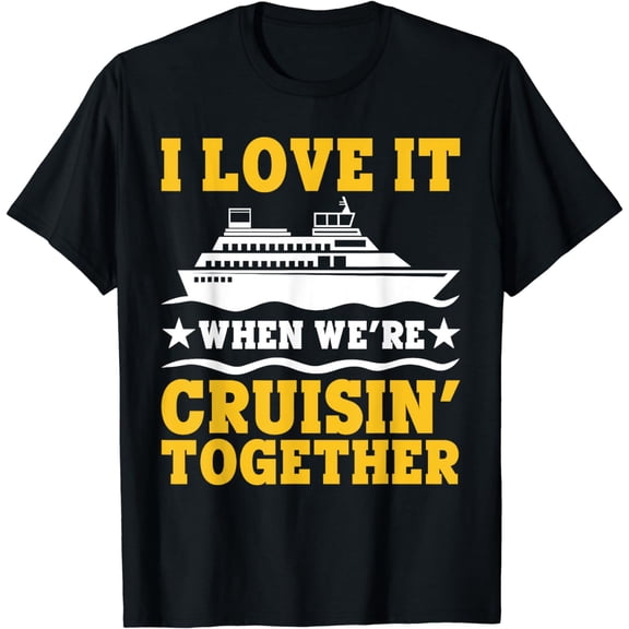 Cruise Art Men Women Couple Cruising Ship Vacation Lovers T-Shirt