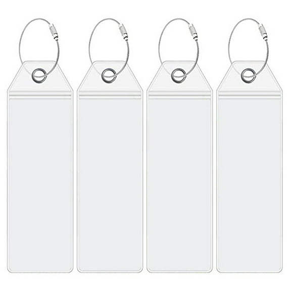 Cruise Baggage Tag 4 Pcs Luggage Tags Suitcase Listing Name for Travel Stainless Steel