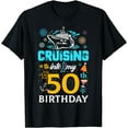thumbnail image 1 of CRUISING into My 50th BIRTHDAY Cruise Bday T-Shirt, 1 of 4