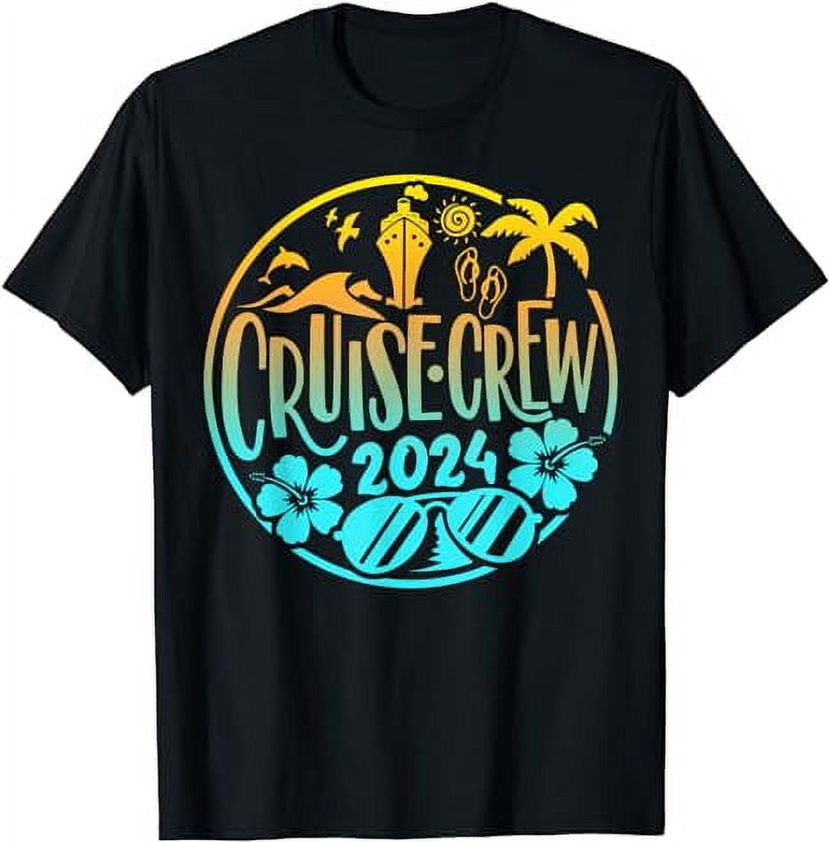 Cruise Crew 2024 Funny Family Vacation Beach Matching Group TShirt