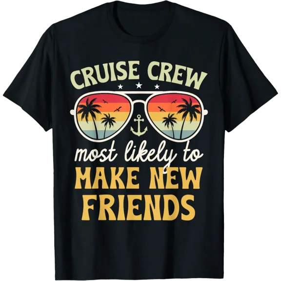 Cruise Crew New Friends Matching Vacation T-Shirt