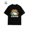 thumbnail image 1 of Cruise Duck T-Shirt for men 180G 100% Cotton black Classic Unisex Shirt Graphic tshirts Trendy Unisex Shirt Printed tshirts Unique Design Unisex Shirt Graphic tshirts, 1 of 7
