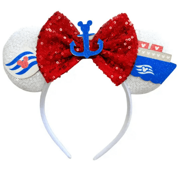 Gifts by RD Nautical Mouse Ears Costume Accessories, with Sequin Bow