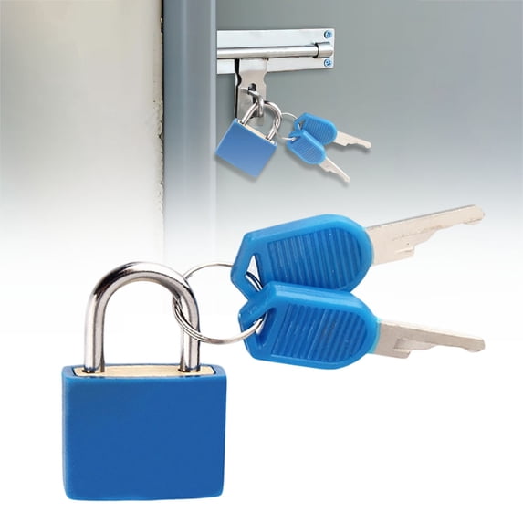 Cruise Essentials 2026,Suitcase Locks with Keys – Mini Keyed Padlock Metal Padlock for Suitcase, Backpack, Boxes, Laptop Bag(1pc)