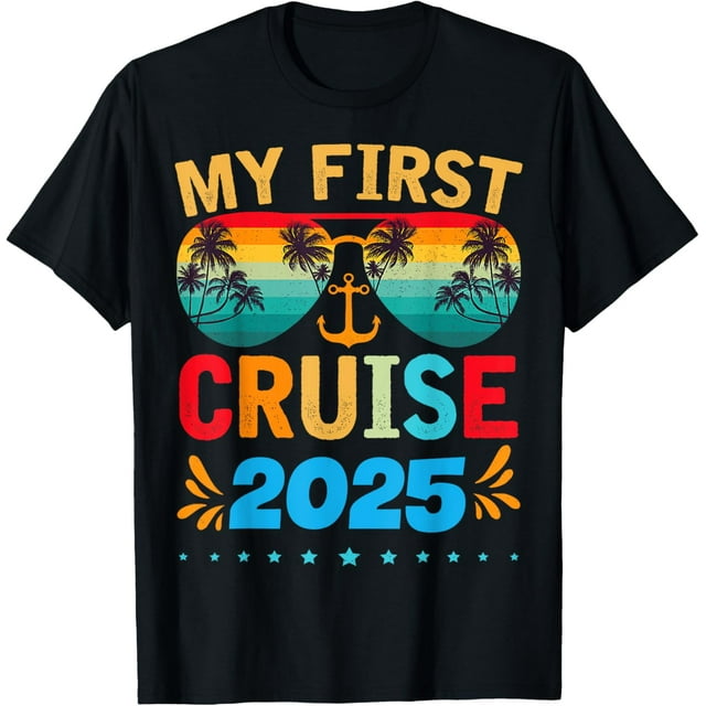 Cruise Family Vacation Tee Ship Anchor My First Cruise 2025 TShirt