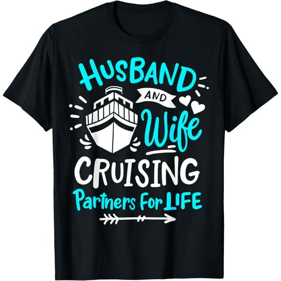 Cruise Husband and Wife T-ShirtMen and women, Black T-shirt, size: Extra large