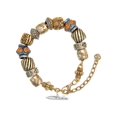thumbnail image 1 of Cruise Liner Two Tone Christian Bead Bracelet, 1 of 4