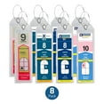 thumbnail image 1 of Cruise Luggage Tag Holder Zip Seal and Steel - Royal Caribbean and Celebrity Cruise Clear - 8 Pack, 1 of 7
