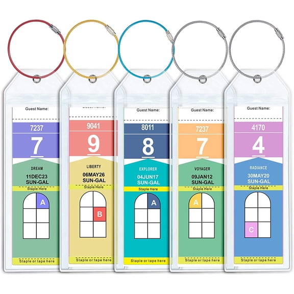 Cruise Luggage Tags for Royal Caribbean & Celebrity Clear Cruise Essentials in 2022-2023