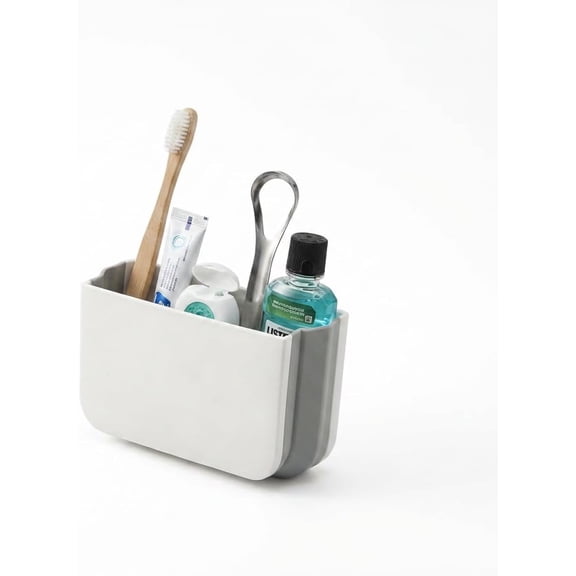 Cruise Magnetic Organizer 2 Pack – Foldable Small Pocket Storage for Cabin Walls, Toothbrush, Cables & Tiny Essentials – Compact Travel Organizer for RV, Dorm, Bathroom (1, White)