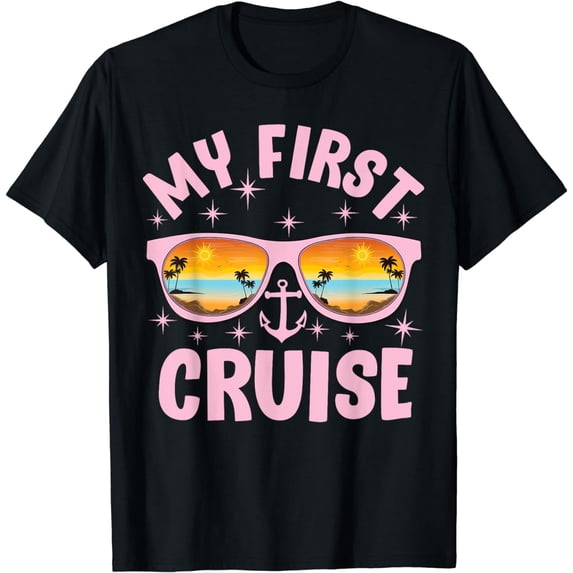 Cruise My First Cruise 2024 Cool Vacation Family Trip Cruise T-Shirt
