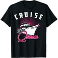 thumbnail image 1 of Cruise Queen Cute Ship Vacation Lovers Funny Women Girl Gift T-Shirt Black Small, 1 of 4
