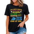 thumbnail image 1 of Cruise Ship Accessories Womens Shirt Island Hoppin Cruise Boat T-Shirt Black Medium, 1 of 4
