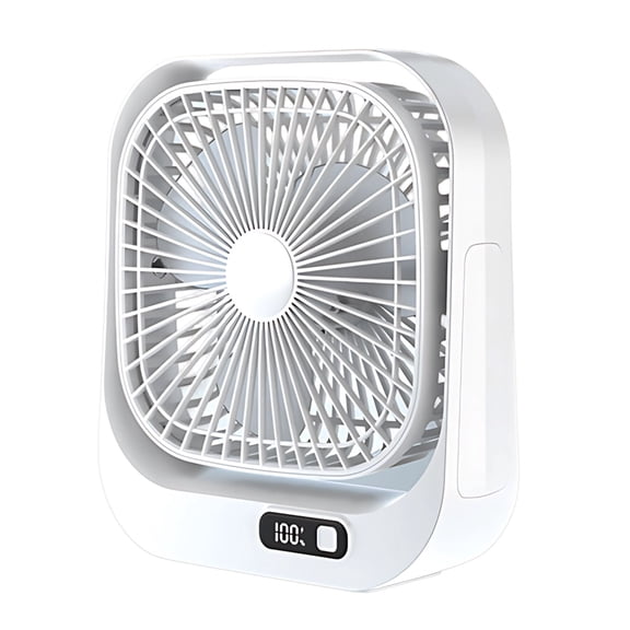 Cruise Ship Approved Magnetic Fan, 5000mAh Rechargeable & Plug-In, 5-Speed Adjustable Portable Travel Fan, Magnetically Hangs From Cabin Ceiling And Walls, 2026 Cruise Must Haves Essentials (White)