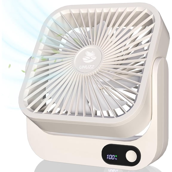 Cruise Ship Approved Magnetic Fan – Rechargeable & Plug-In, 5-Speed Adjustable, Quiet Operation, 5-12 Hour Battery Life, Must-Have for2026 Cruises