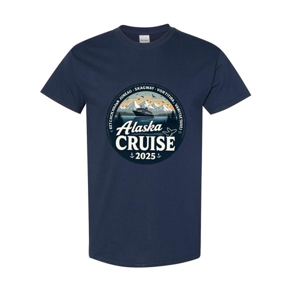 Cruise Ship Fun in Alaska Unisex T-Shirt, for men & women, up to size 5XL