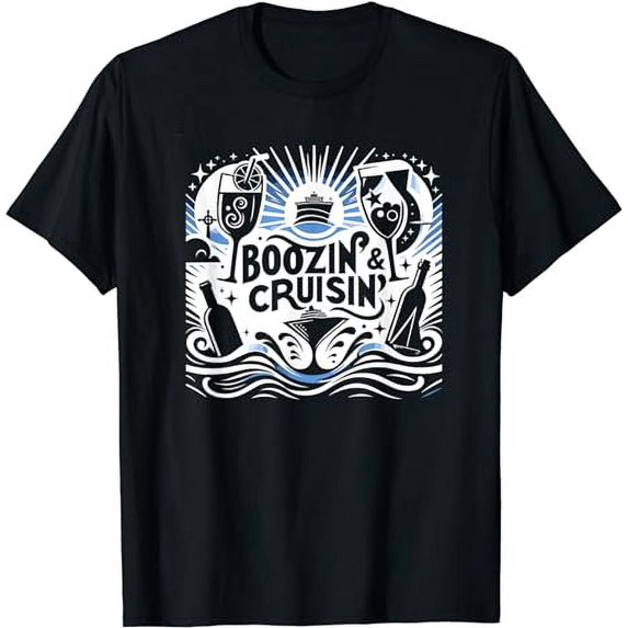 Cruise Ship, Funny Cruising, Boozin and Cruising T-Shirt