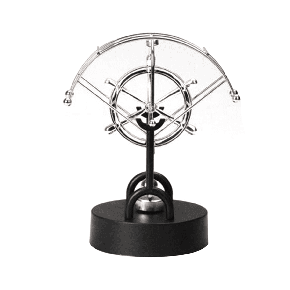 Cruise ShipShaped Wrought Iron Office Ornaments Rotating Crafts