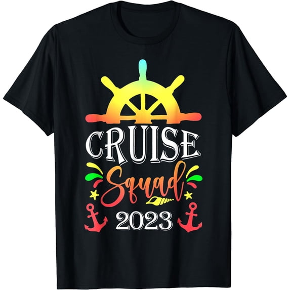 Cruise Squad 2023 Matching Family Group With Anchor T-Shirt