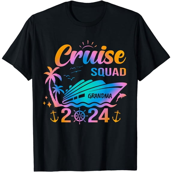 Cruise Squad 2024: Navigating Summer Together Grandma T-Shirt