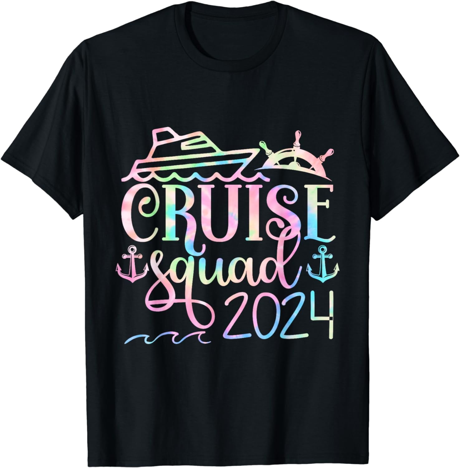 Cruise Squad 2024 Vacation Matching Family Gifts Tie Dye TShirt