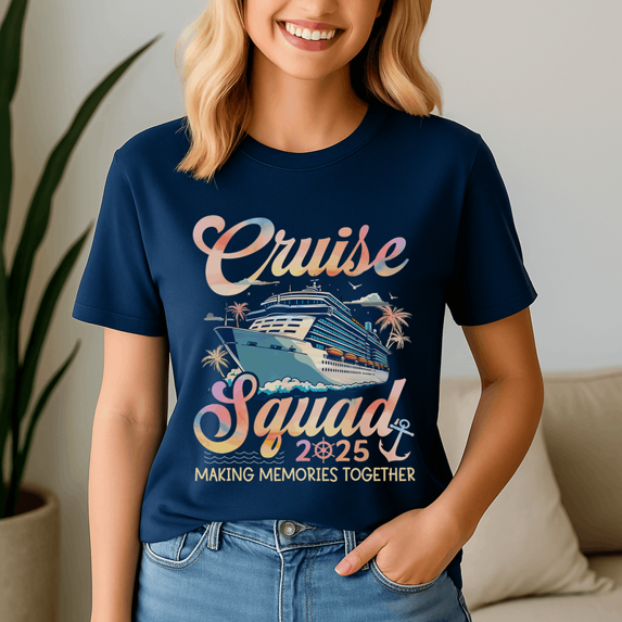 Cruise Squad 2025 Family Group Matching Summer Vacation Shirt,Family Vacation Shirt,Family Trip Tee,Summer Vacations Tshirt, Family Beach Trip