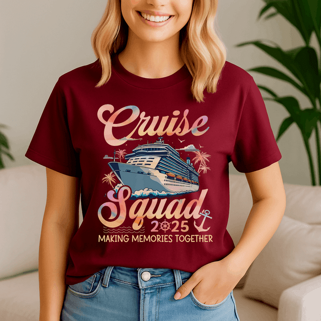 Cruise Squad 2025 Family Group Matching Summer Vacation Shirt Family Cruise Squad 2025 Family Group Matching Summer Vacation Shirt Family