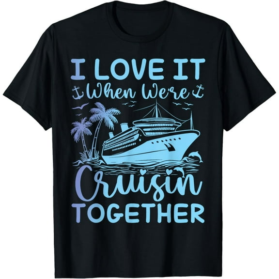 Cruise Squad 2025 Outfits Funny Family Couples Matching T-Shirt Casual Short Sleeve Shirt