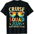 thumbnail image 1 of Cruise Squad 2026 Summer Vacation Group Family Matching T-ShirtMen's and women's gift, black and white T-shirt, size: Extra large S-4XL, 1 of 4