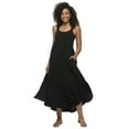 thumbnail image 1 of Cruise Tiered Maxi Sundress (Black, Small), 1 of 3