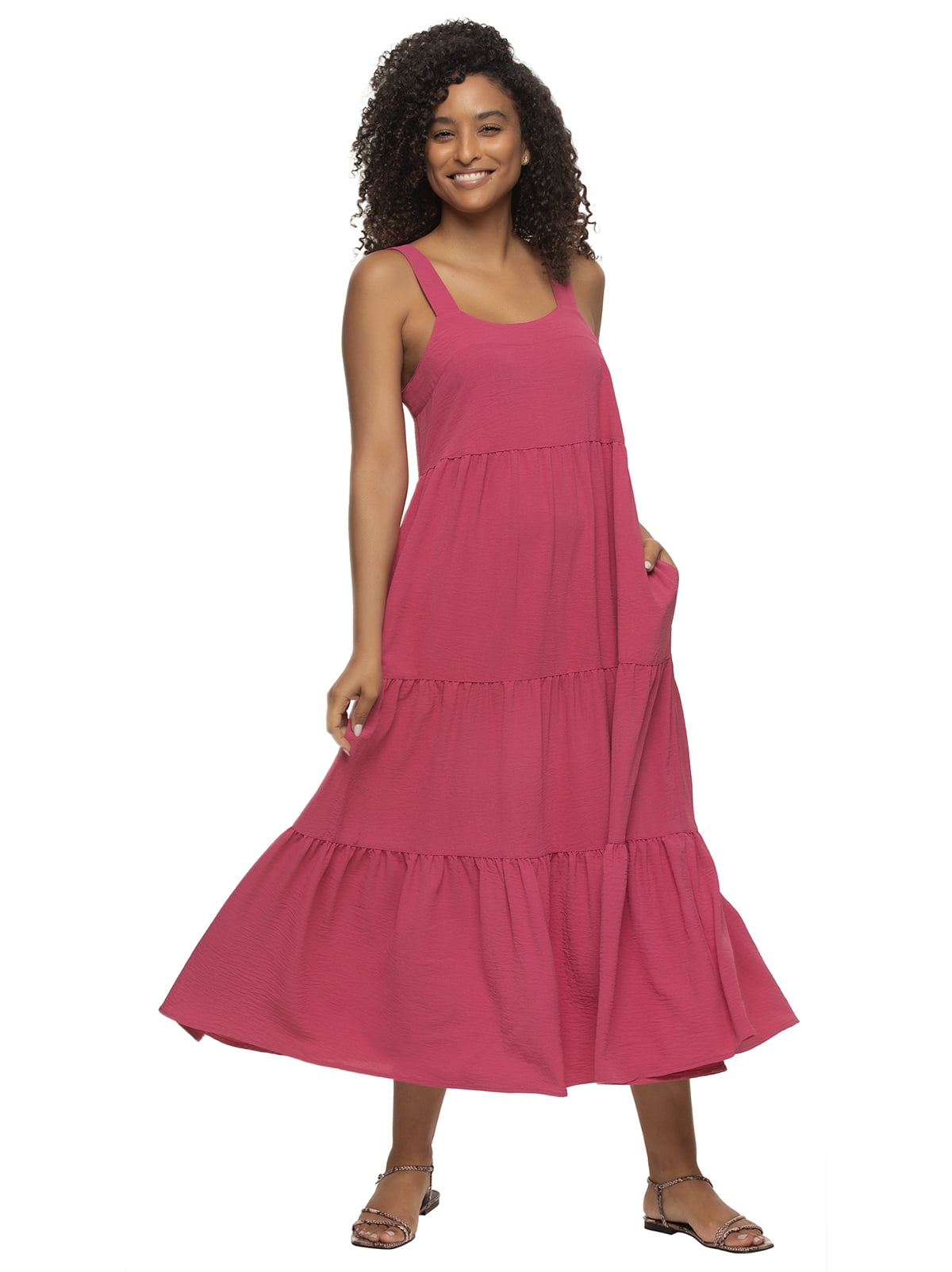 chinese dress ladies Tilly Tiered Maxi Dress in Purple  Elliatt