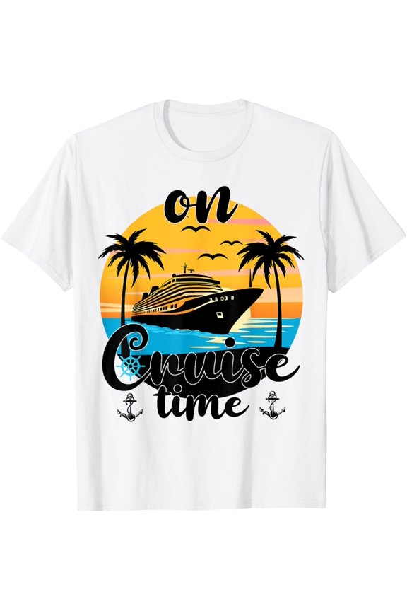 Cruise Time Beach Vacation Graphic T-Shirt