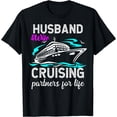 thumbnail image 1 of Cruise Vacation Husband Wife Cruising Couple For Life Retro T-Shirt Black Medium, 1 of 4