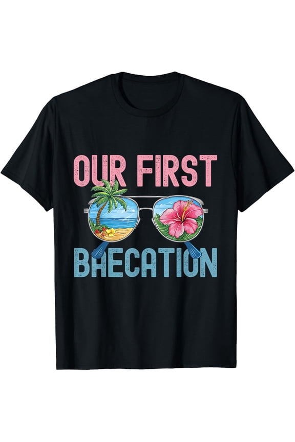 Cruise Vacation Matching Couple Our First Baecation 2024 T-Shirt