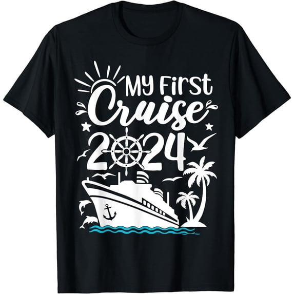 Cruise Wear Birthday Trip Graphic T Shirts, Women's Crew Neck Casual Premium Polyester Breathable Tee