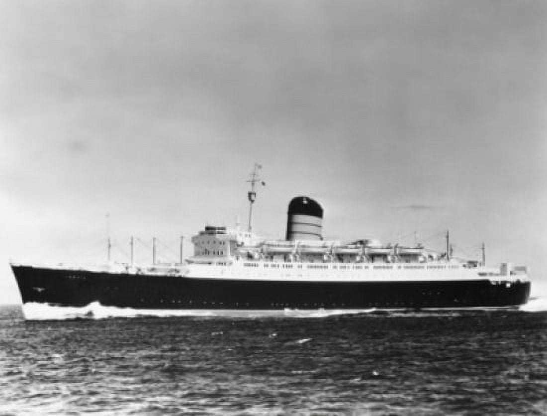 Cruise ship in the sea RMS Ivernia Canvas Art - (18 x 24)