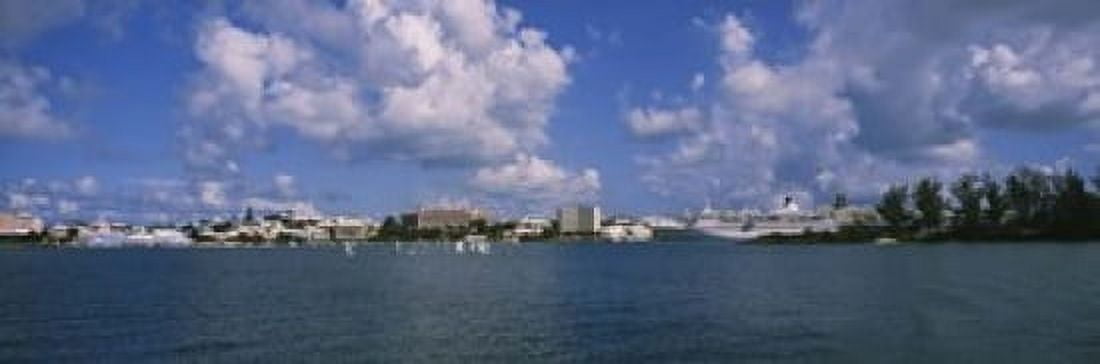 Cruise ships docked at a harbor Hamilton Bermuda Canvas Art - Panoramic Images (18 x 6)