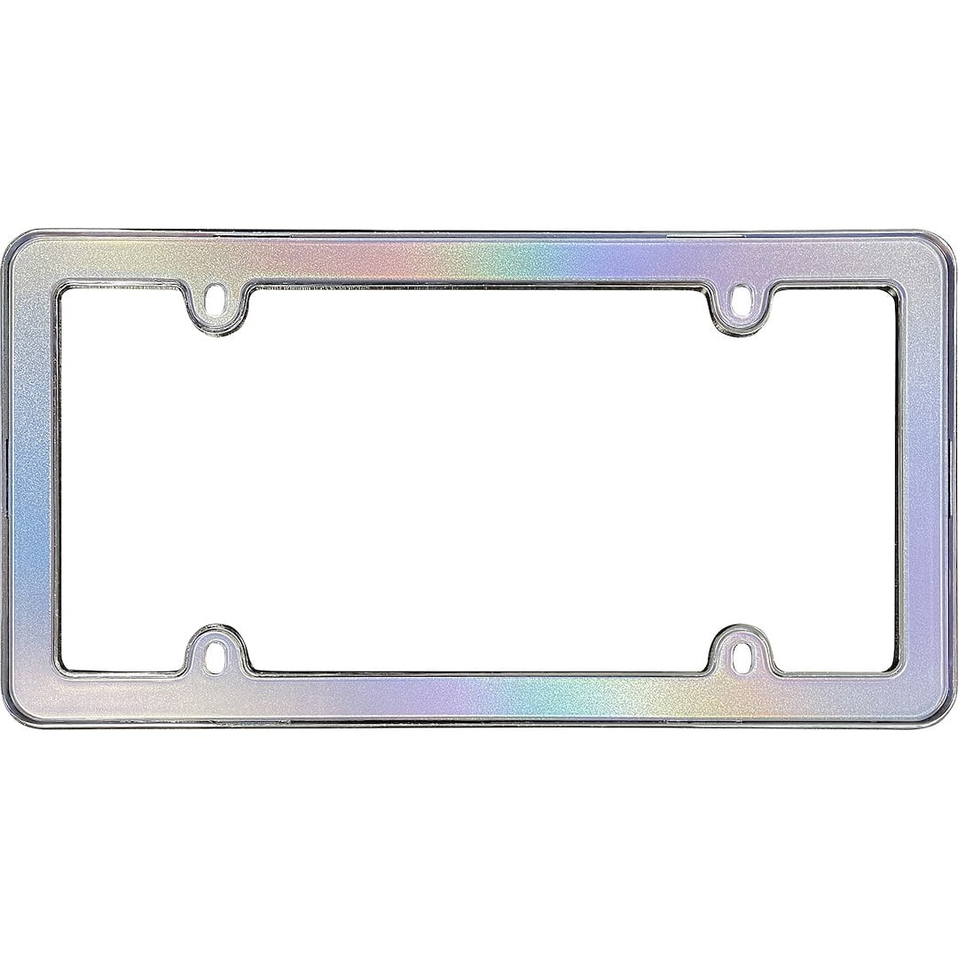 Cruiser Accessories Shimmer License Plate Frame, Iridescent & Chrome ...