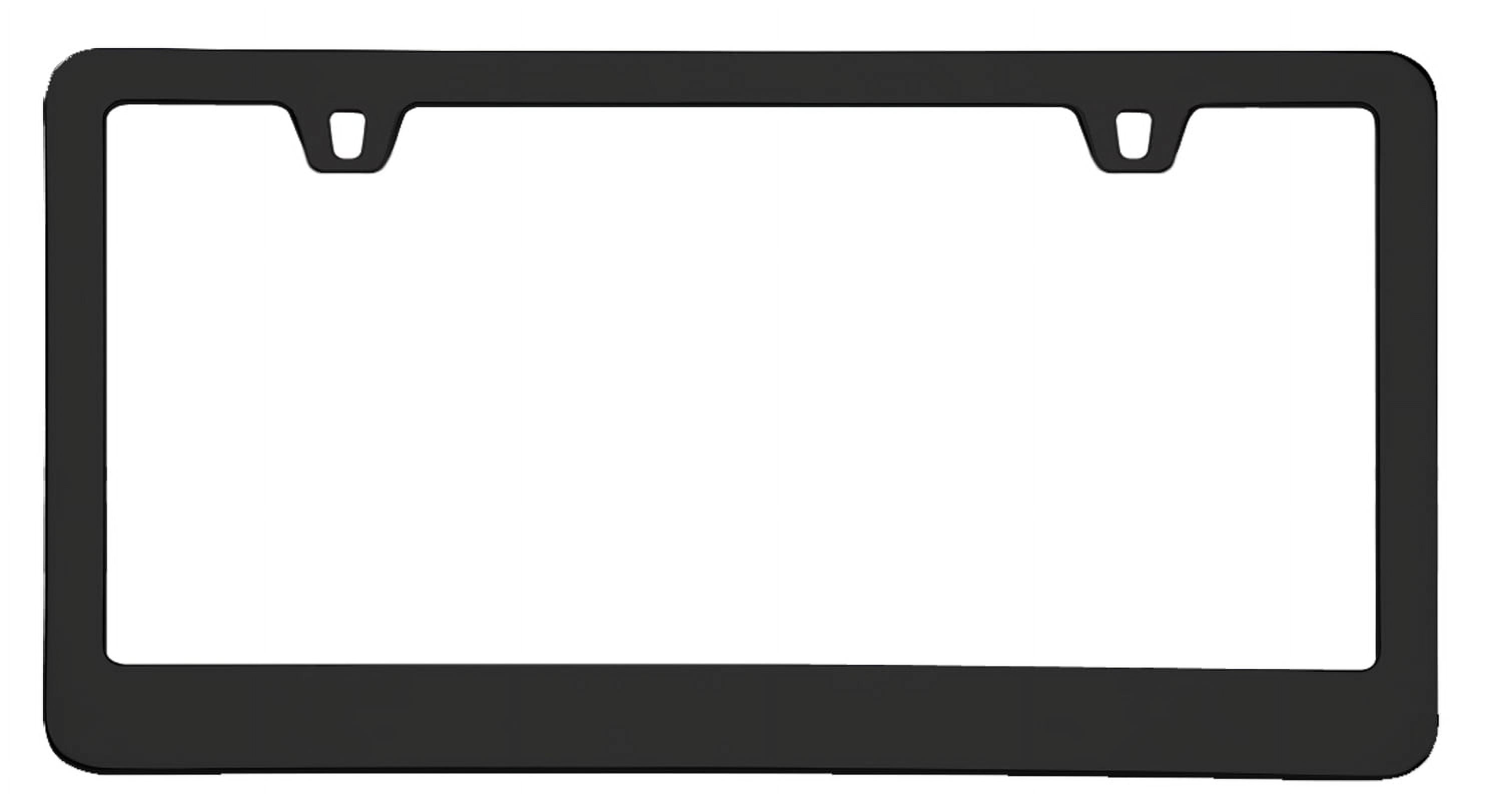 Neo Classic 2 Hole Black License Plate Frame Free Screw Caps with this ...