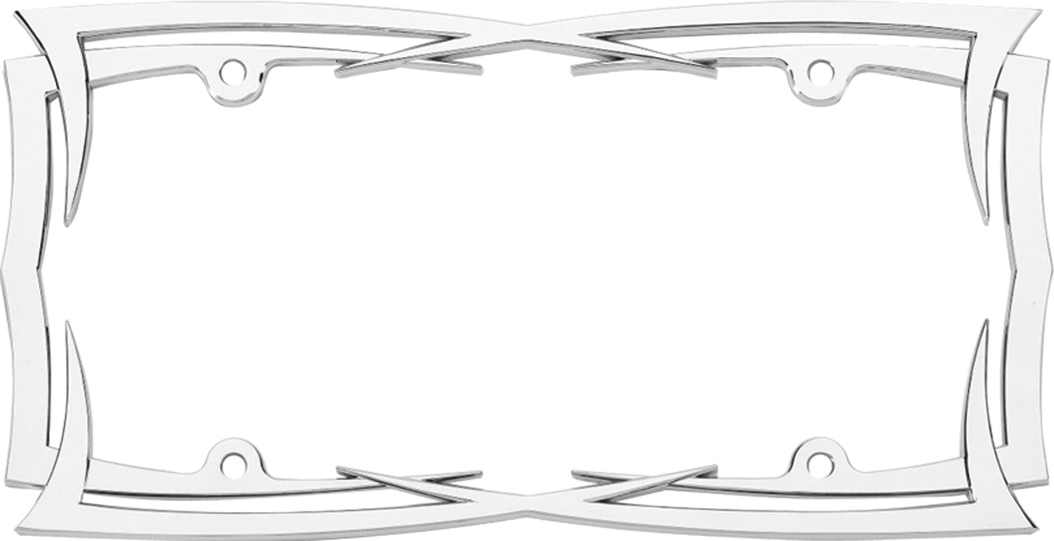 Cruiser Accessories 22013 Blades License Plate Frame, Chrome