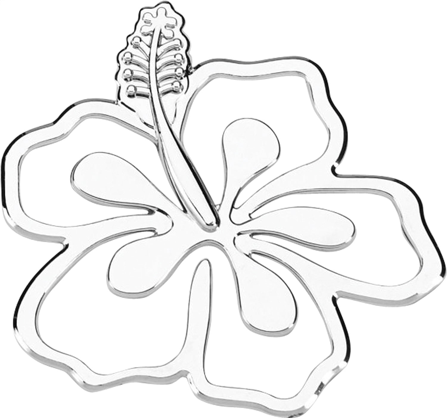 Cruiser Accessories 3DCals Hibiscus, Chrome