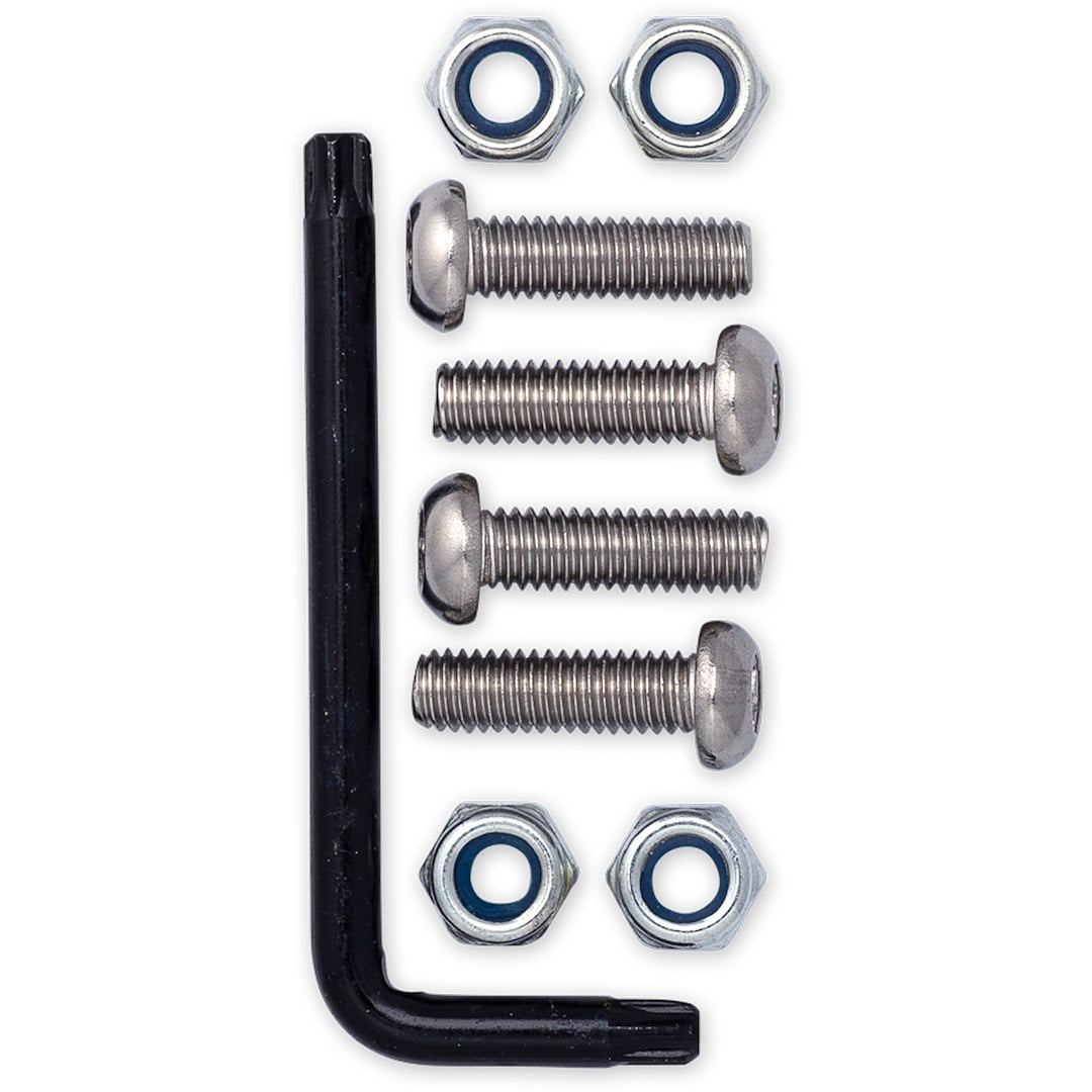 Cruiser Accessories 81300 Stainless Steel Star Pin License Plate Fasteners - Metric, Pack of 4
