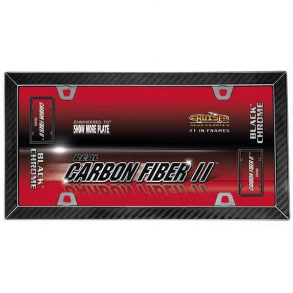 Cruiser Accessories Carbon Fiber II, Carbon Fiber/Black Chrome