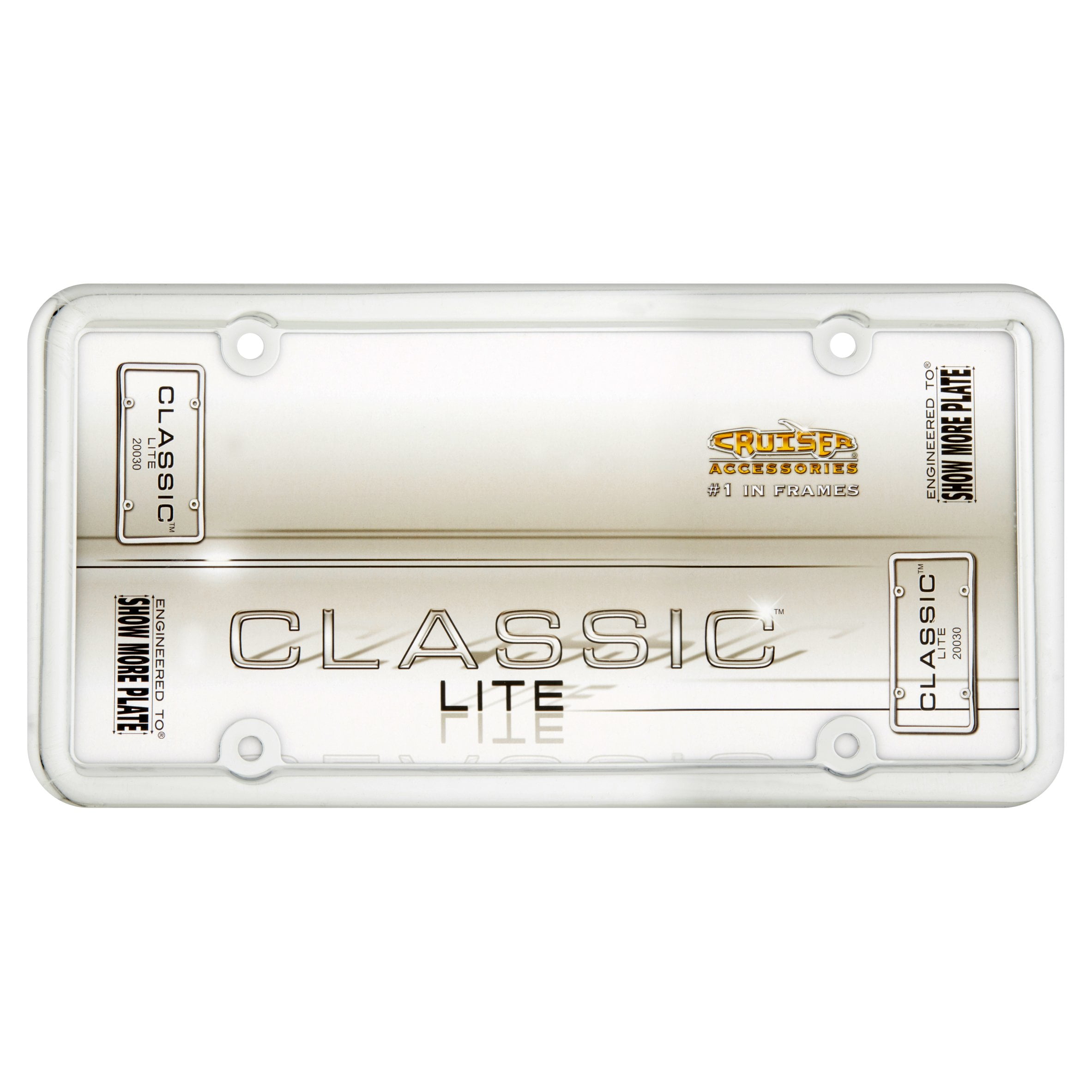 Cruiser Accessories Classic Lite License Plate Frame - Walmart.com