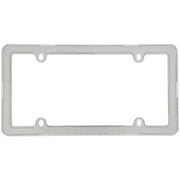 Cruiser Accessories  Glitz  Silver/Clear License Plate Frame