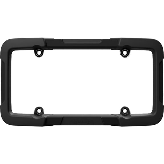 Cruiser Accessories Impact License/Novelty Plate Frame with Shield, Black/Clear