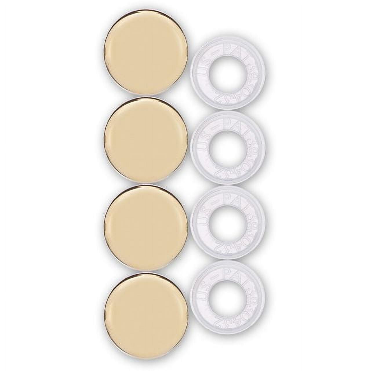 Cruiser Accessories License Plate Fastener Caps Gold 82670