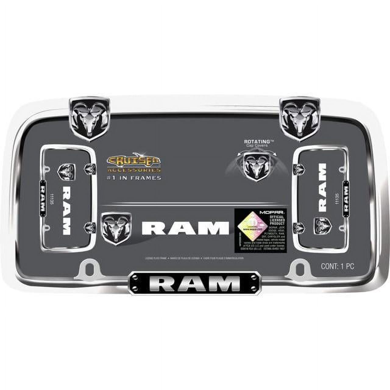 Cruiser Accessories License Plate Frame RAM Chrome 11135 - Walmart.com